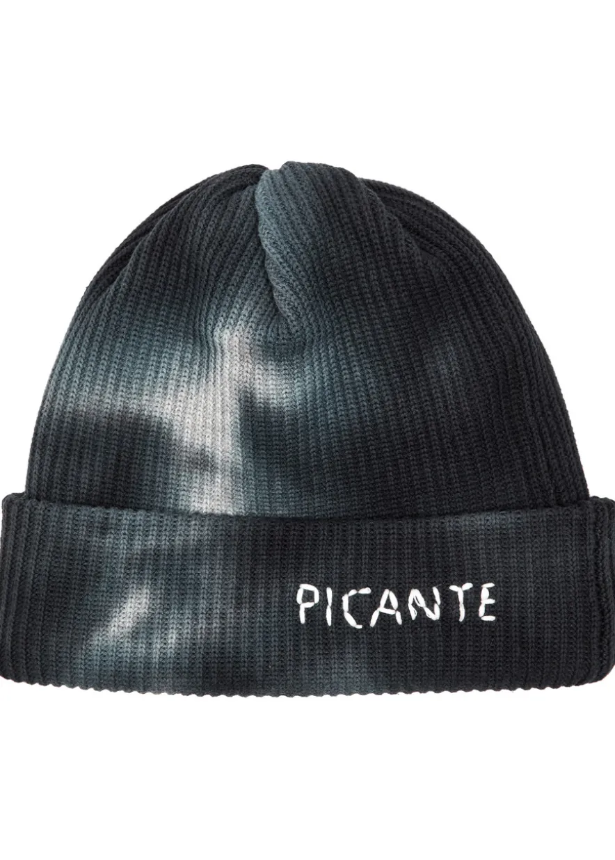 Logo tie-dye ribbed cotton beanie