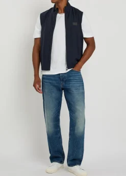 Logo wool-blend gilet