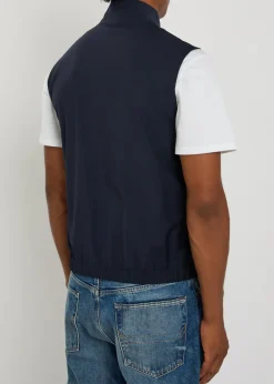 Logo wool-blend gilet