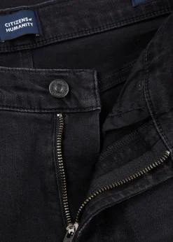 London dark grey slim-leg jeans