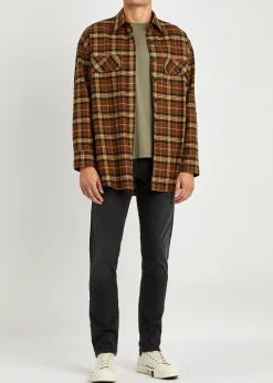 London dark grey slim-leg jeans