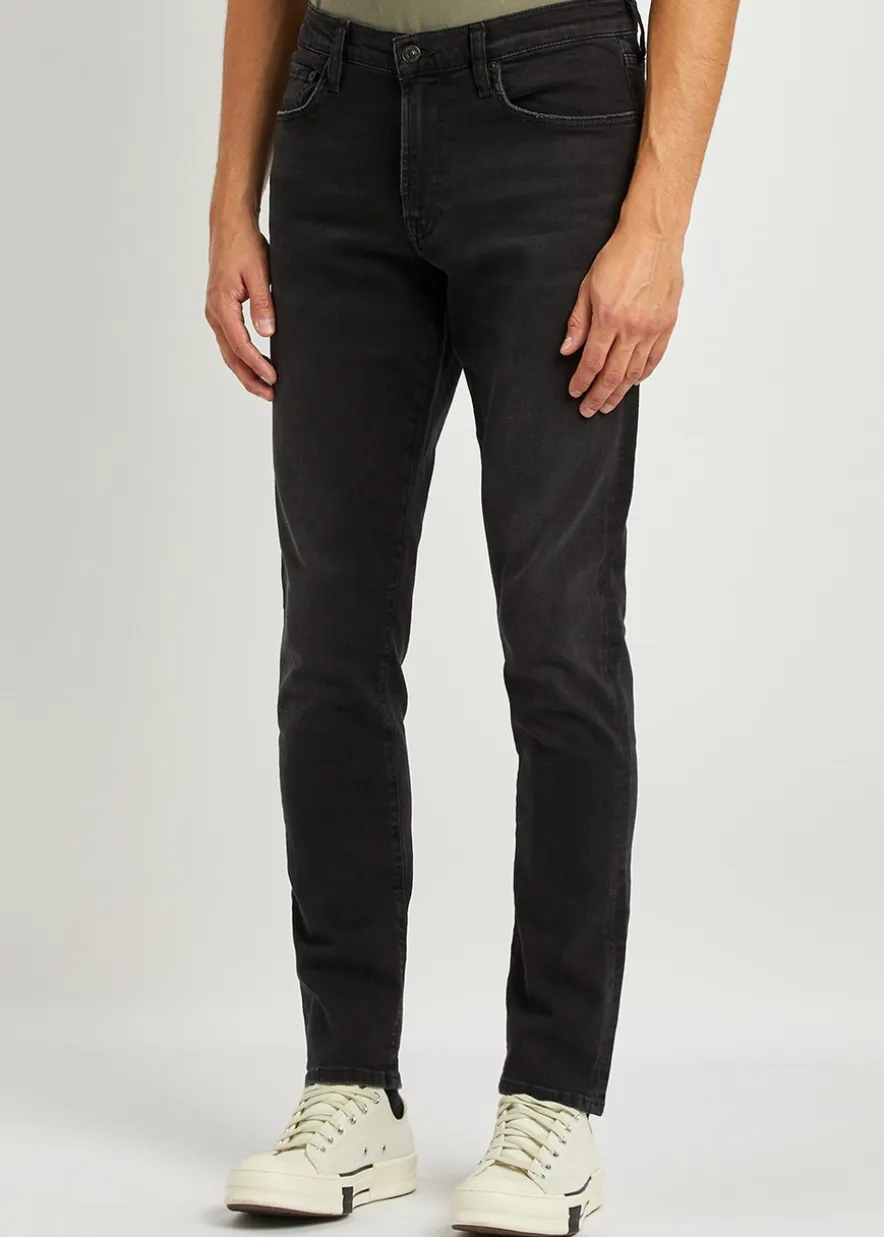 London dark grey slim-leg jeans