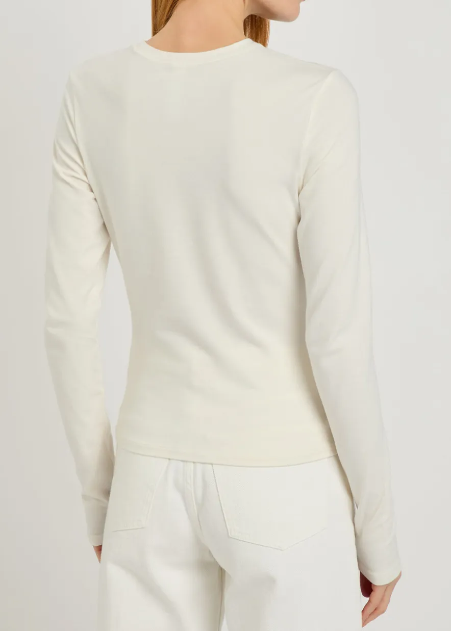 Long sleeve cotton-jersey T-shirt