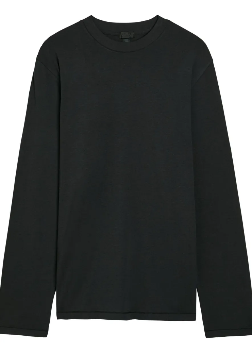 Long sleeve modal-blend T-shirt