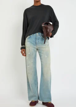 Long sleeve modal-blend T-shirt