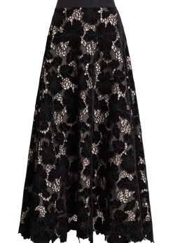 Lorena cutwork lace maxi skirt