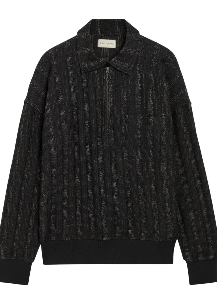 Lorimer two-toned cotton-blend polo jumper