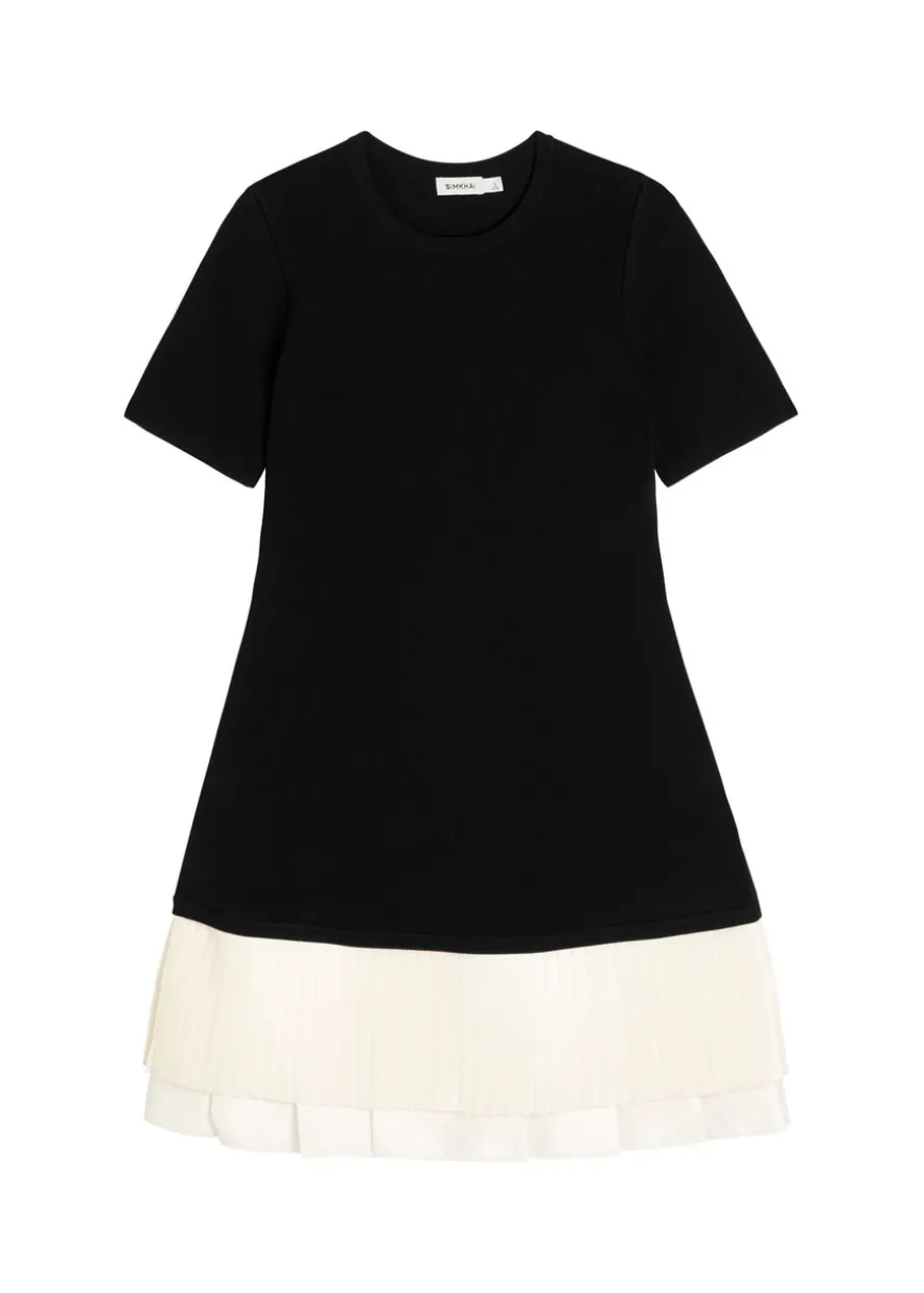 Lorin colour-block knit mini dress