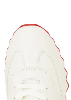 Loubishark Donna white leather sneakers