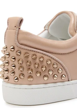Louise Junior Spikes pearlescent leather sneakers