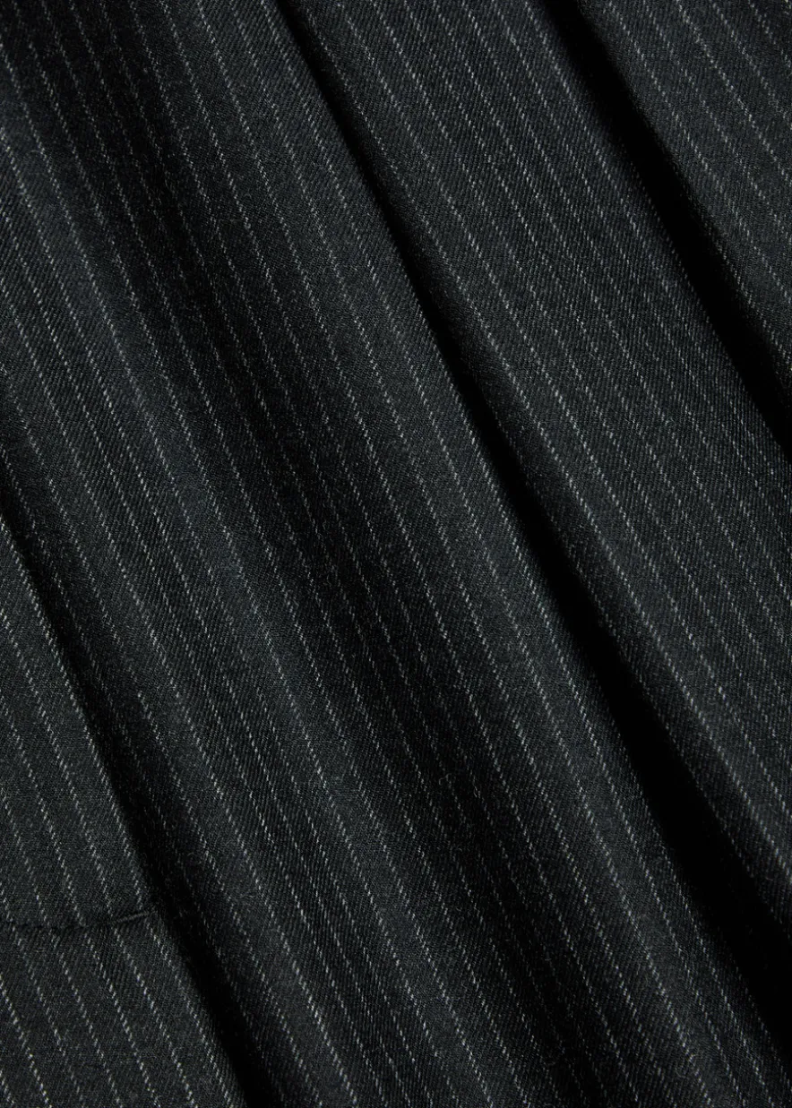 Lou pinstriped wide-leg trousers