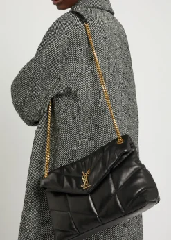 Lou Puffer medium leather shoulder bag
