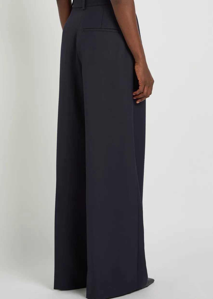 Lou wide-leg woven trousers