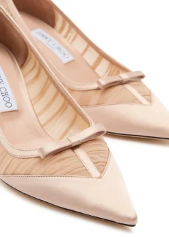 Love Mesh 65 satin and tulle pumps