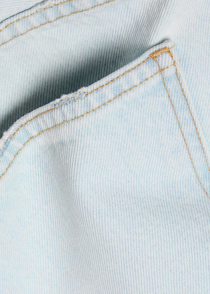 Low Curve barrel-leg jeans