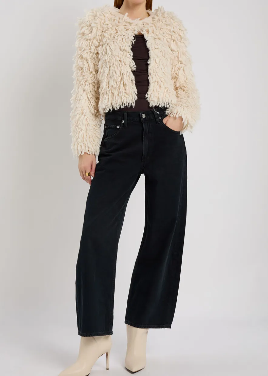 Low Curve barrel-leg jeans