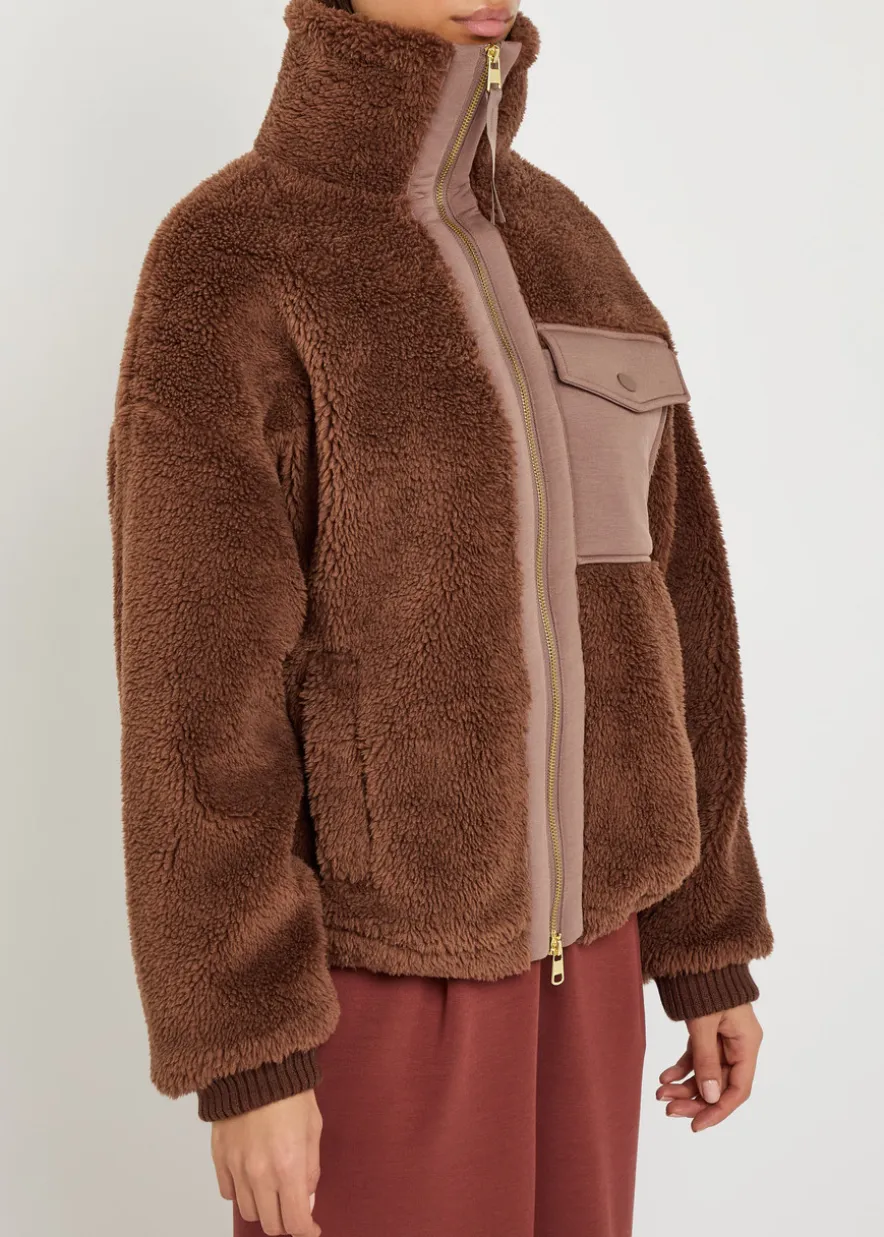 Lowell panelled fleece jacket