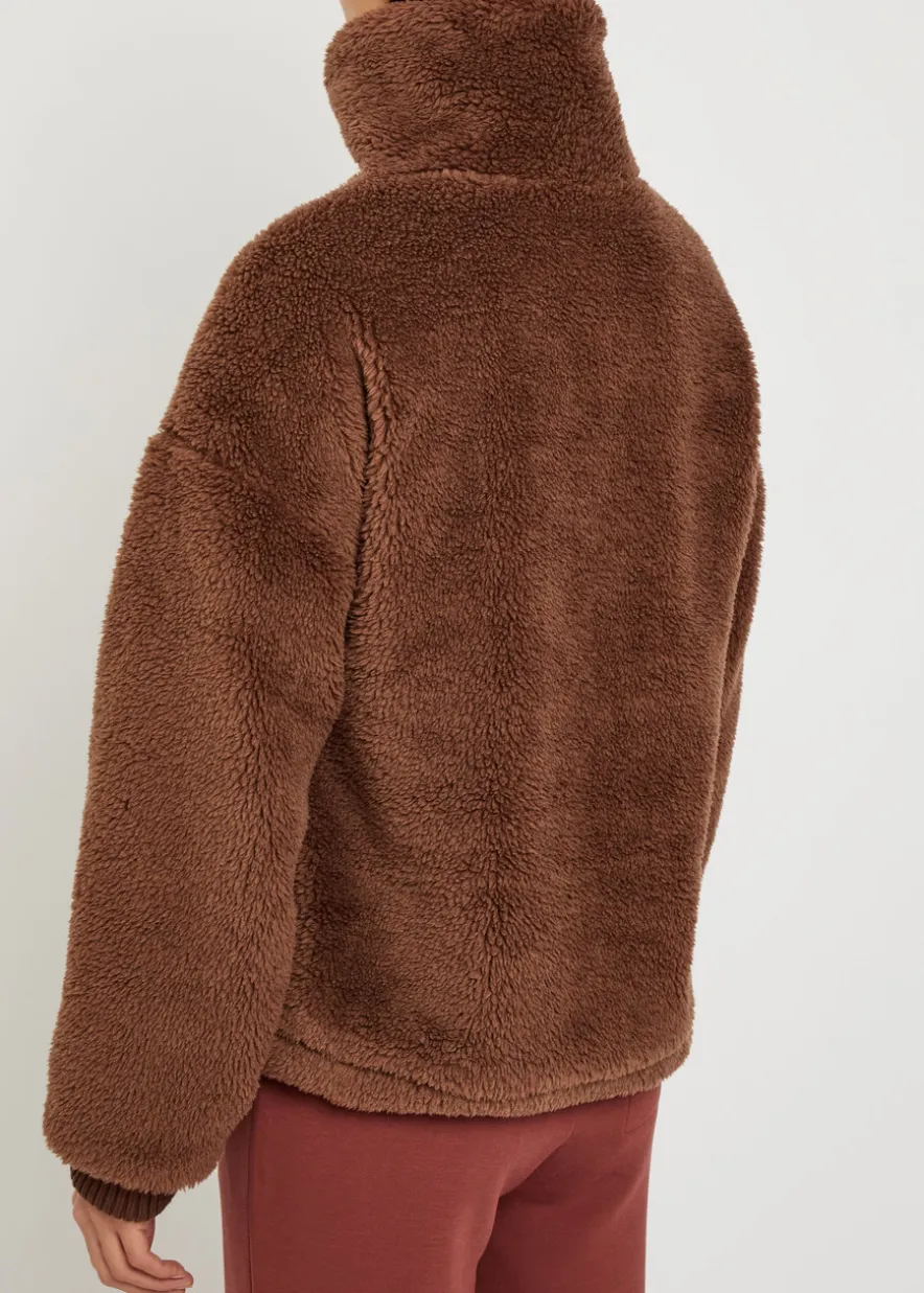 Lowell panelled fleece jacket