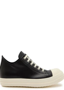 Low leather sneakers