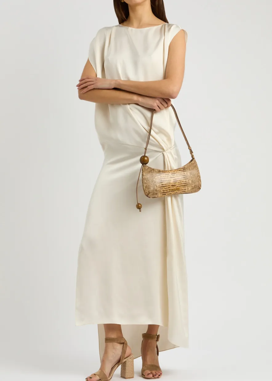 Luana 90 raffia and suede sandals