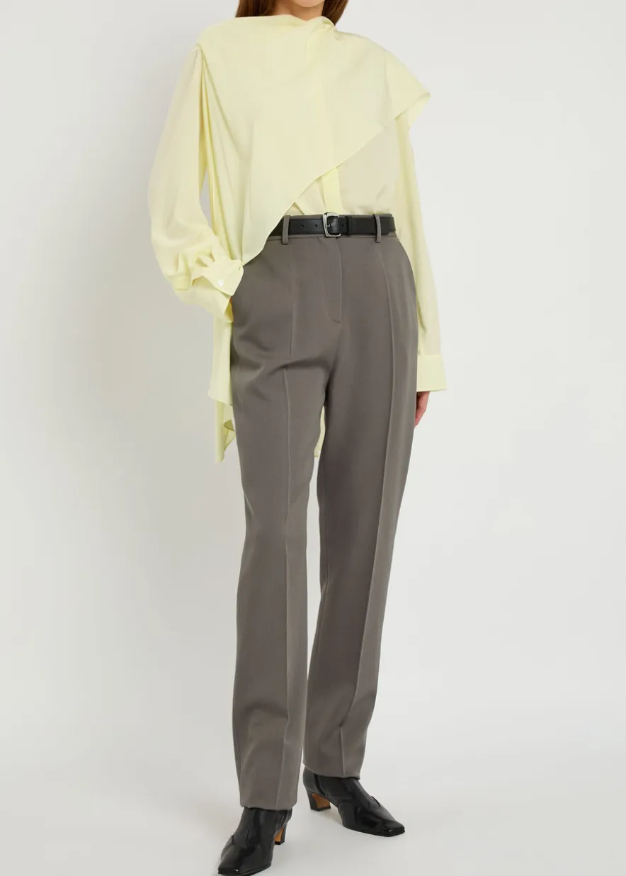 Lucia slim-leg wool trousers