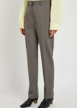 Lucia slim-leg wool trousers