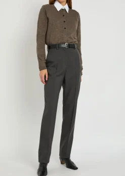 Lucia slim-leg wool trousers