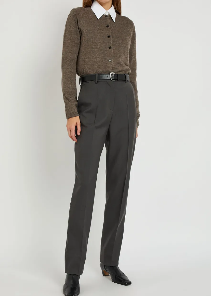 Lucia slim-leg wool trousers
