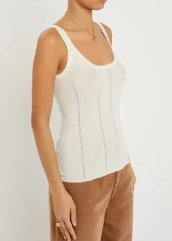 Lucy pointelle wool tank