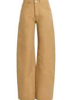 Luke wide-leg cotton trousers
