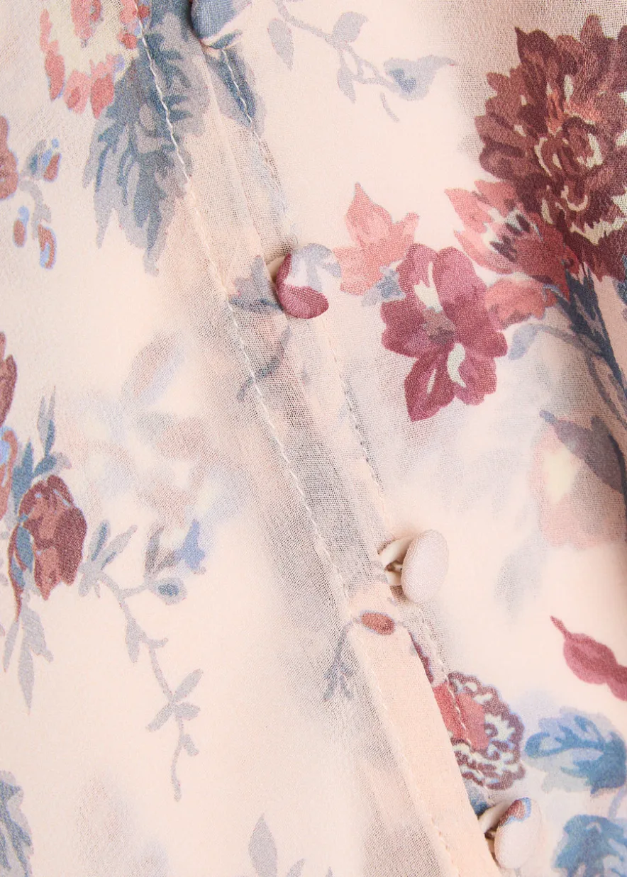 Lula floral silk-chiffon blouse