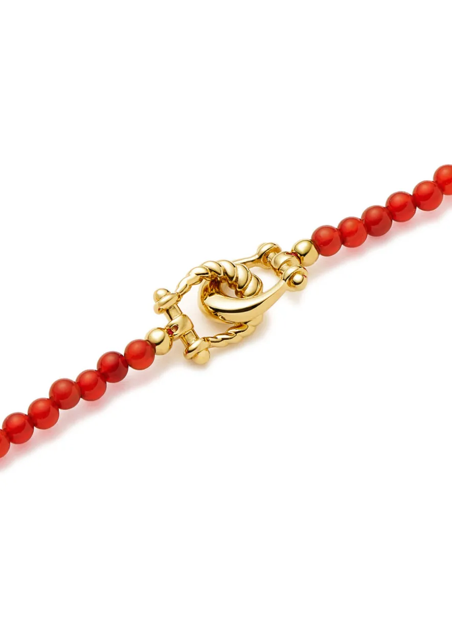 Lunar New Year horseshoe beaded bracelet