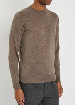 Lundy fine-knit merino wool jumper