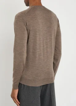 Lundy fine-knit merino wool jumper