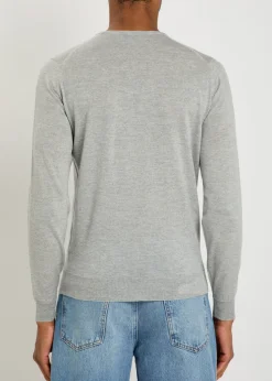Lundy fine-knit merino wool jumper