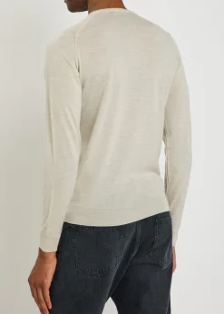 Lundy fine-knit merino wool jumper