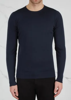 Lundy fine-knit wool jumper