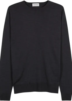 Lundy fine-knit wool jumper