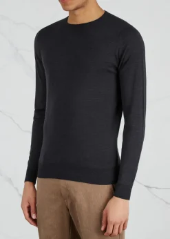Lundy fine-knit wool jumper