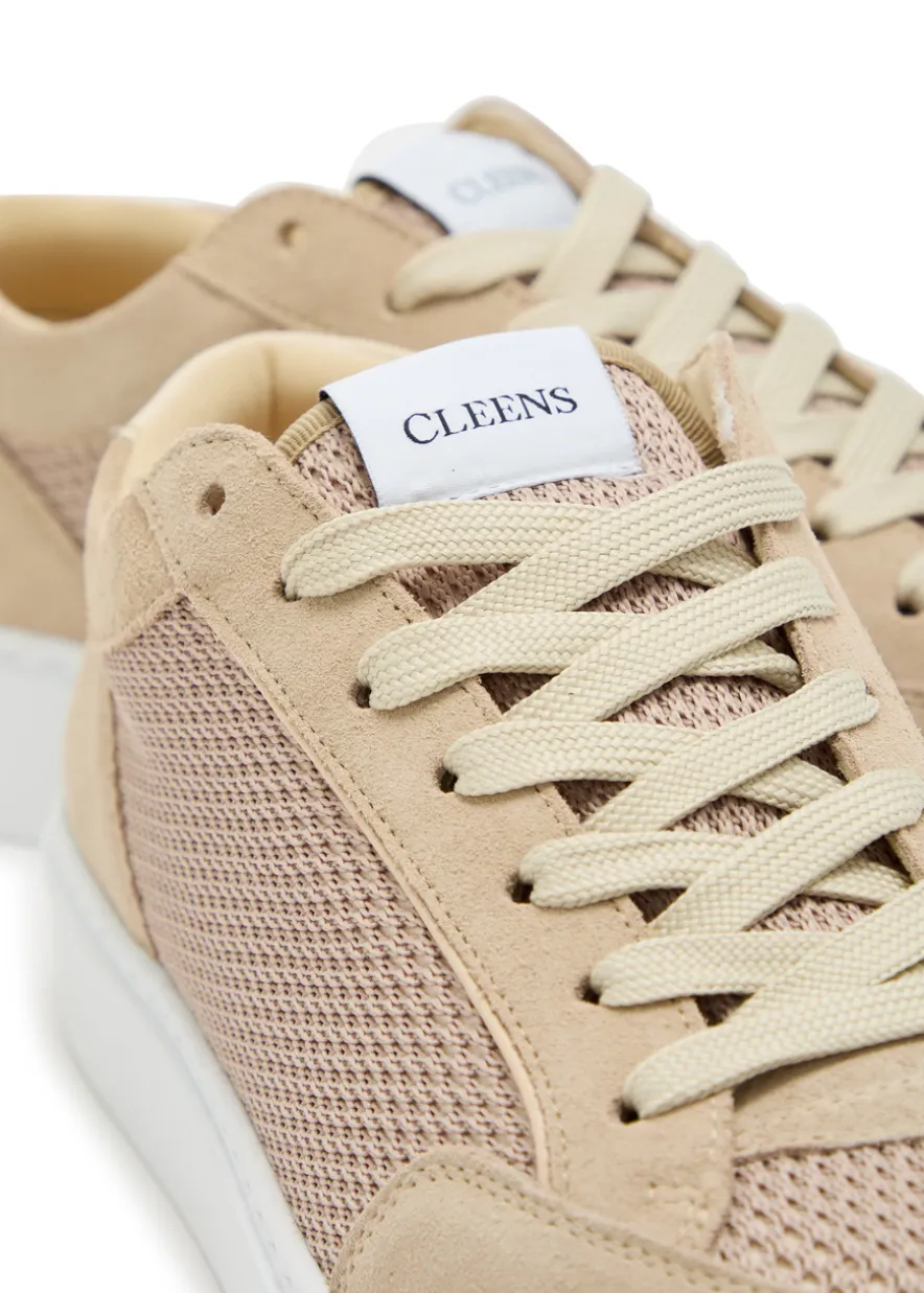 Luxor Slim panelled mesh-knit sneakers