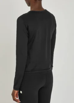Lux stretch-jersey top