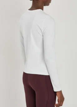 Lux stretch-jersey top