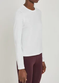 Lux stretch-jersey top