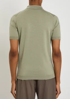 Macloud merino wool polo shirt