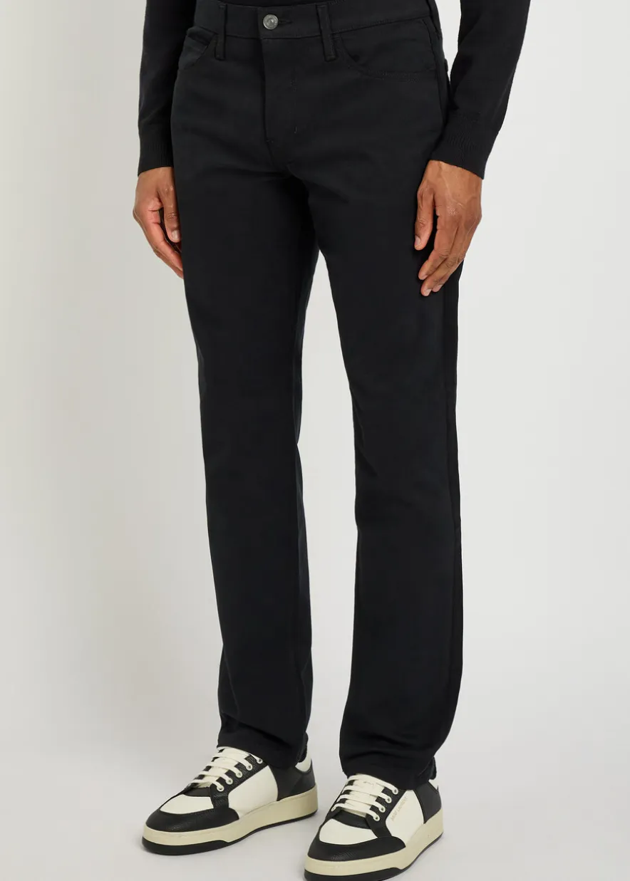 Macneil slim straight-leg twill trousers