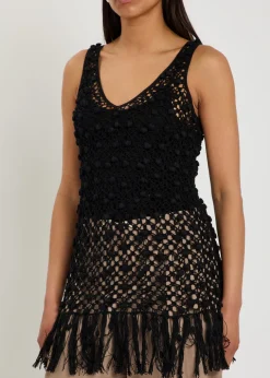 Macramé cotton top