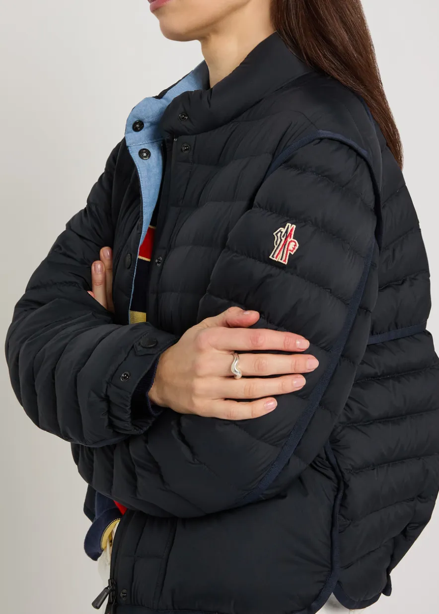 Madulains padded shell bomber jacket