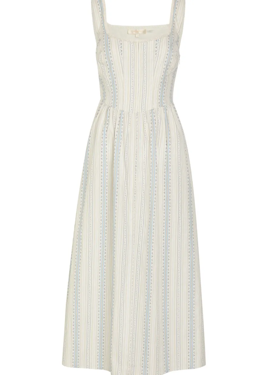 Majory floral cotton midi dress