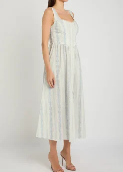 Majory floral cotton midi dress