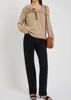 Malia layered-effect cashmere jumper